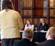 Issues of gender were addressed at a meeting on parliamentary representation in Manchester, United Kingdom. © Parliamentary Copyright, UK Parliament